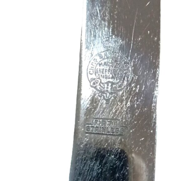 Vintage Chas Barber & Co Firth Steel 3-Piece Meat Carving Set in Original Case - Picture 5 of 8